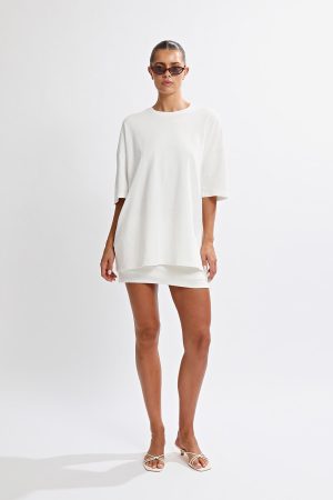 Hunter Oversized Tee White
