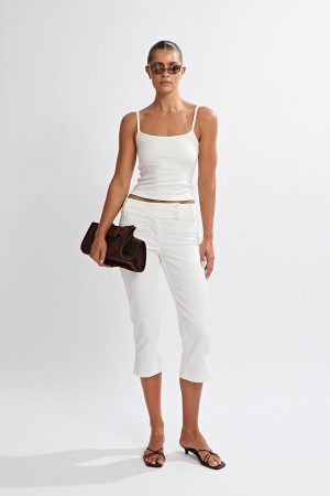 Kate Capri Jeans White
