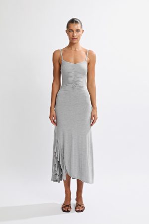 Sienna Midi Dress Grey Marl